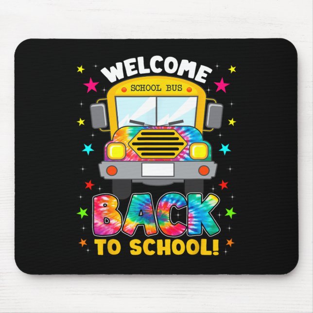 Mousepad De Volta À Faculdade De Barramento Da Escola De Fa (Frente)