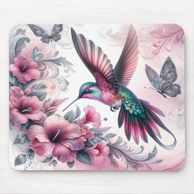 Mousepad De volta à Natureza no Suporte do Rato Hummingbird (Frente)