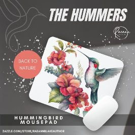 Mousepad De volta à Natureza no Suporte do Rato Hummingbird