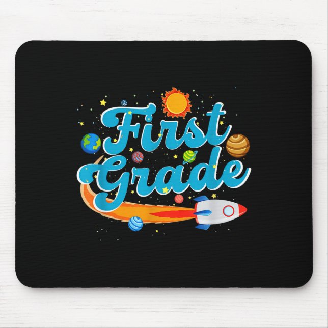 Mousepad De volta ao professor de espaço exterior da primei (Frente)