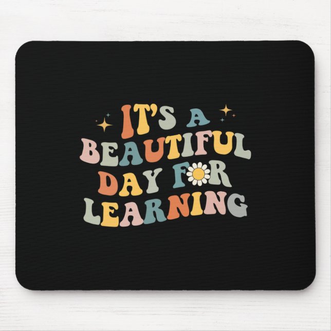 Mousepad De Volta às Aulas É Um Belo Dia Para Aprender R (Frente)