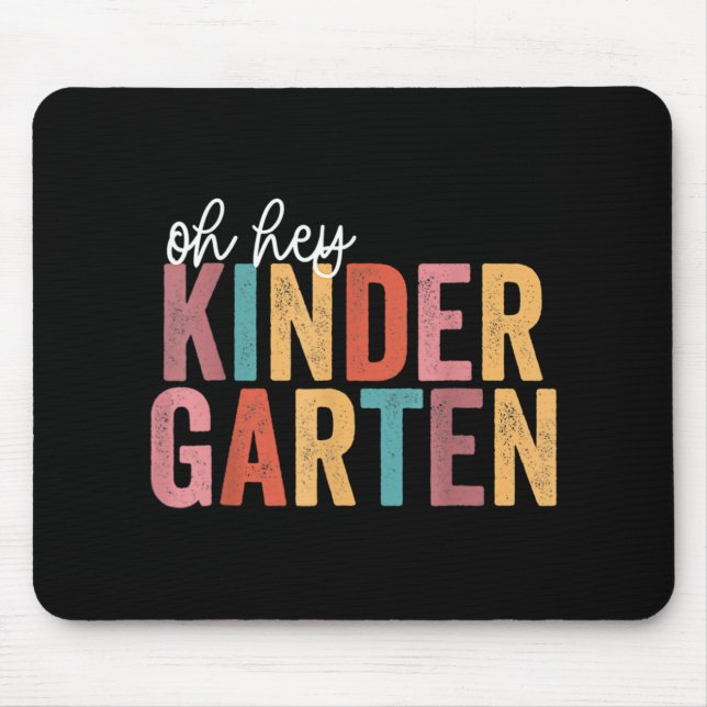 Mousepad De Volta Para Estudantes Da Escola Professora Kin (Frente)