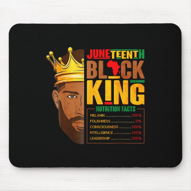 Mousepad Décima Junta de Black King Nutritional Facts Orgul (Frente)