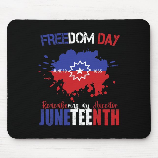 Mousepad Décima Sétima Celebração Liberdade Vermelho Branco (Frente)