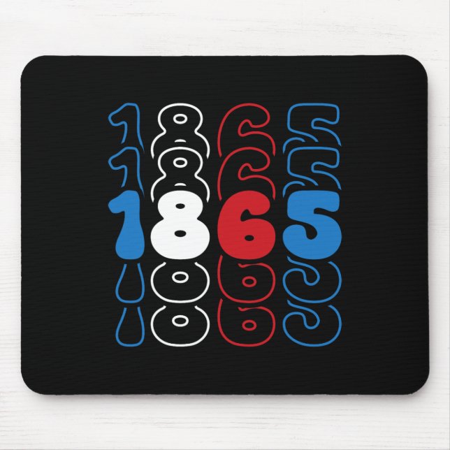 Mousepad Décima Sétima Cores de Sinalizador Azul Branco Ver (Frente)