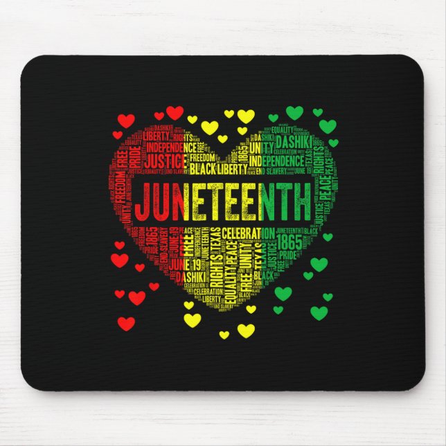 Mousepad Décima Sétima História Negra do Coração África Afr (Frente)