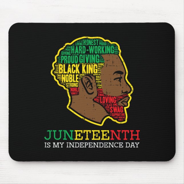 Mousepad Décima Sétima Independência Rei Negro Meninos Ki (Frente)