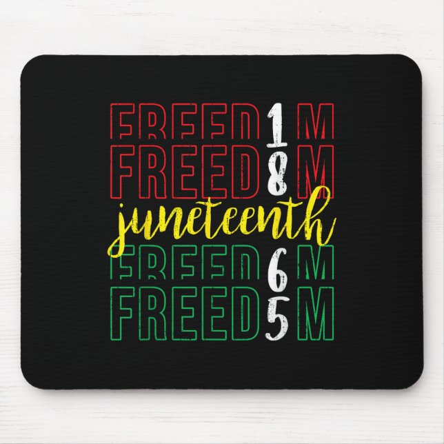 Mousepad Décima Sétima Liberdade - 19 de junho de 1865 Afro (Frente)