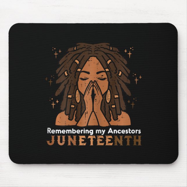 Mousepad Décima Sétima Mulher Negra Lembrando Mulheres Ance (Frente)