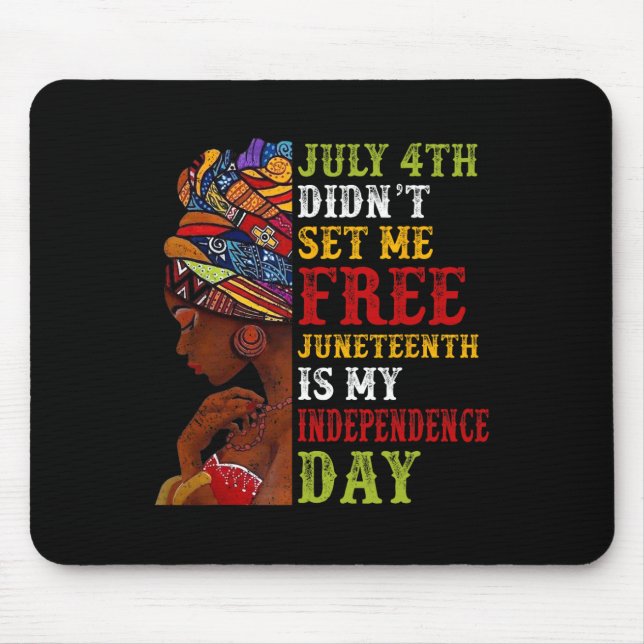 Mousepad Décimo de Junho é meu Dia da Independência Não 4 d (Frente)