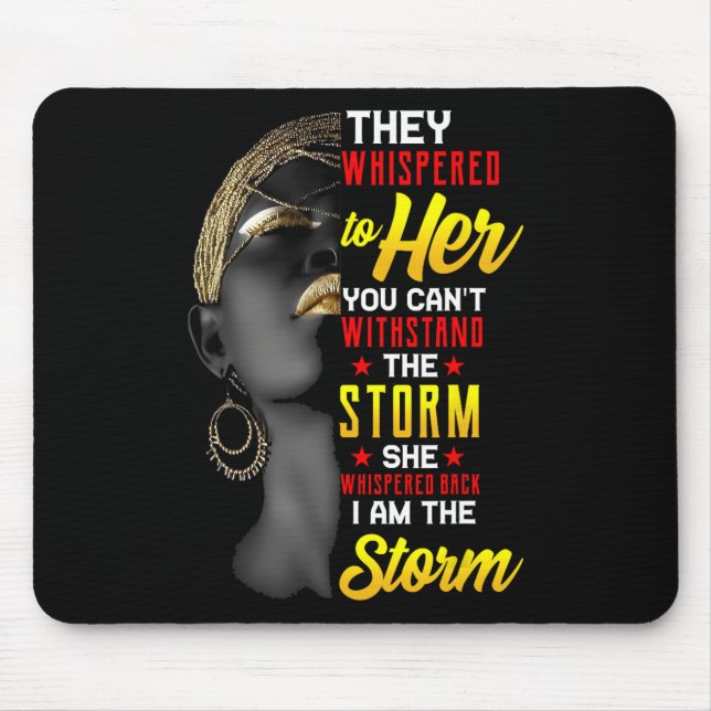 Mousepad Décimo Junho Eu Sou A Tempestade Mulheres Negras H (Frente)