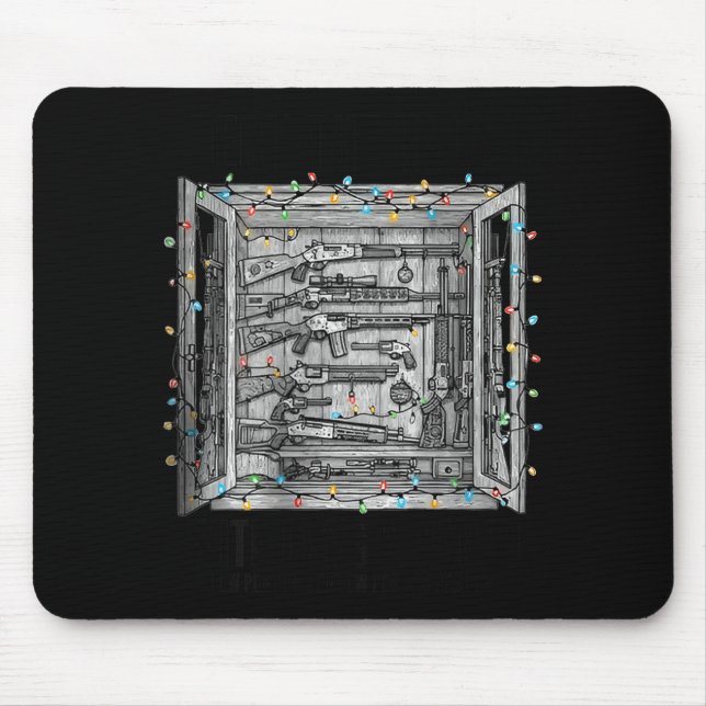 Mousepad Deck The Halls With Guns &amp; Ammo (on Back)  (Frente)