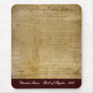 Mousepad Declaração de Direitos dos Estados Unidos da