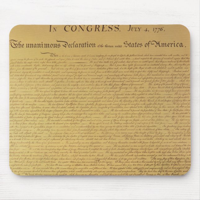 Mousepad Declaração de independência (Frente)