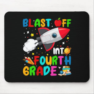 Mousepad Decolar na 4ª Série Foguete Espaço Sideral Volta à