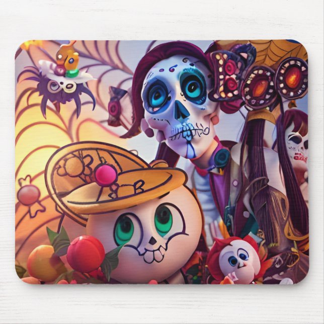 Mousepad Decor de Mesa de Halloween assustador (Frente)