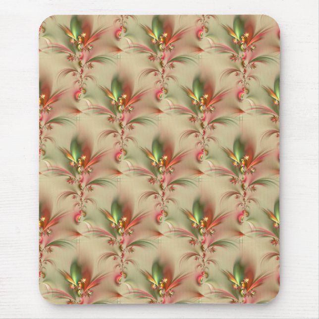 Mousepad decoração de flores/papel de parede (Frente)