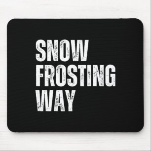 Mousepad Decoração de neve é mais divertida professor aluno