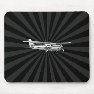 Mousepad Decoração do Sunburst do vôo da silhueta de Ces