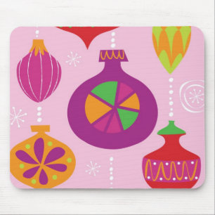 Mousepad Decoração numerosa do Natal ilustrada no diffe