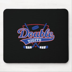 Mousepad Decorações de Aniversário de 10 anos Fã de Hóquei