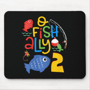 Mousepad Decorações de Aniversário de 2 Anos O-fish-ialment