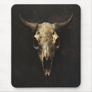 Mousepad Decoupage do Caveira do Touro Gótico