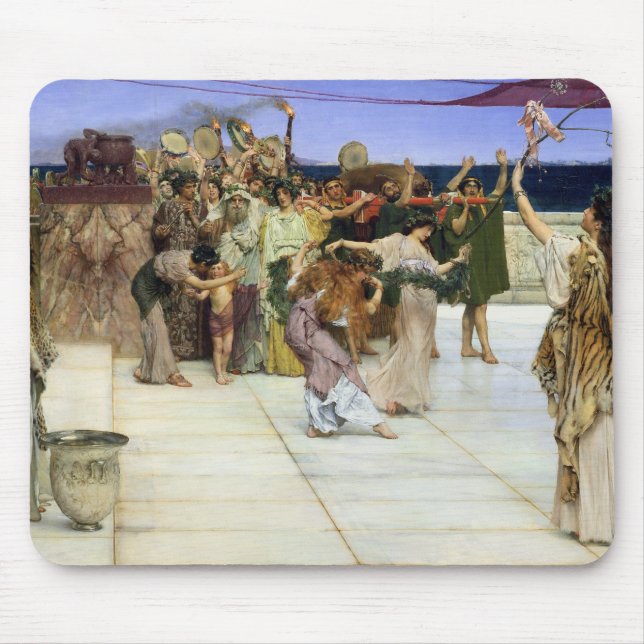 Mousepad Dedicação de Alma-Tadema |A ao Baco (Frente)