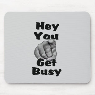 Mousepad Dedo Engraçado Fique Ocupado