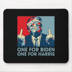 Mousepad Dedo Médio Biden Harris Fla Republicana Americana