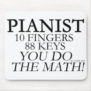 Mousepad Dedos do pianista 10 88 chaves