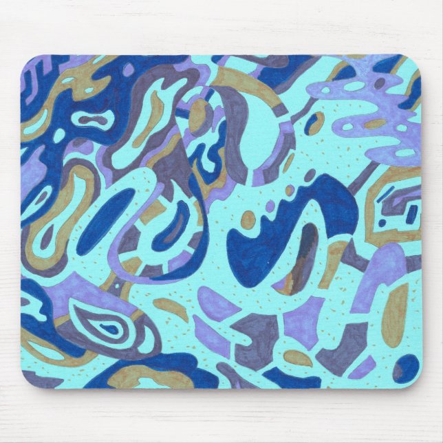 Mousepad Deep é o Oceano, abstrato original (Frente)