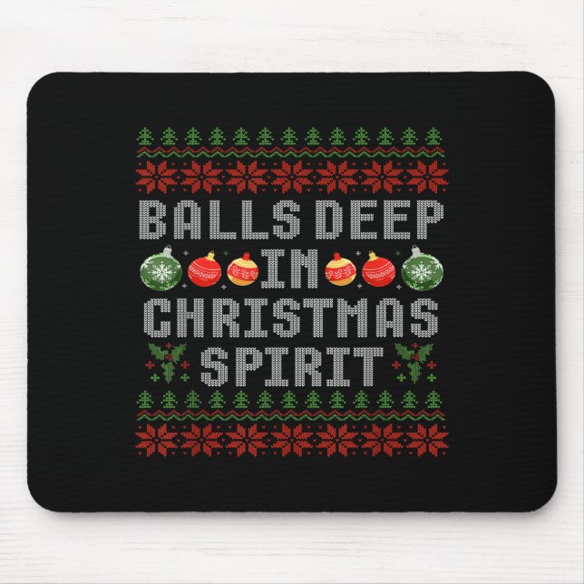 Mousepad Deep In The Christmas Srit Couples Ugly Matching  (Frente)