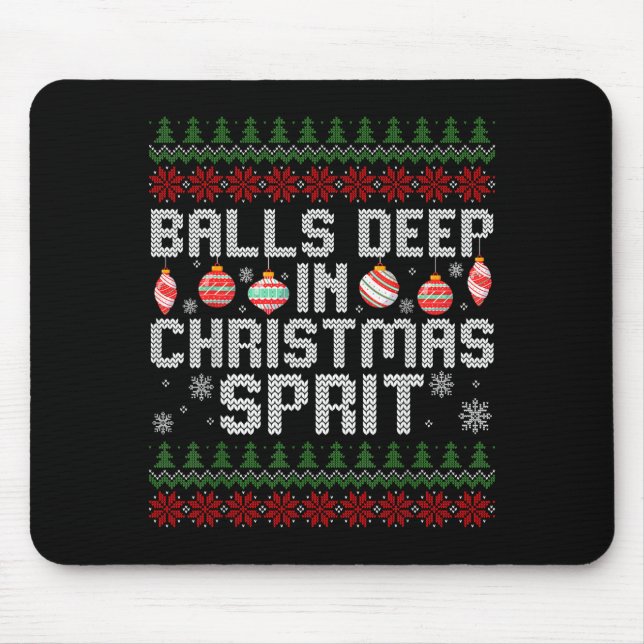 Mousepad Deep In The Christmas Srit Matching Couples Ugly  (Frente)