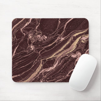 Mousepad Deep Marble Red Contemporary Aesthetic Look