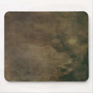 Mousepad Deep umber brown wrinkled parchment paper