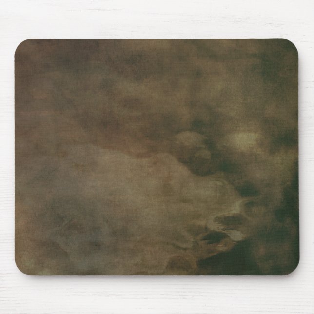 Mousepad Deep umber brown wrinkled parchment paper (Frente)