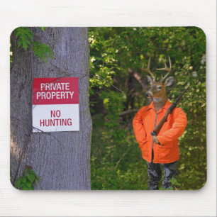 Mousepad Deer Hunter em Woods com Sinal