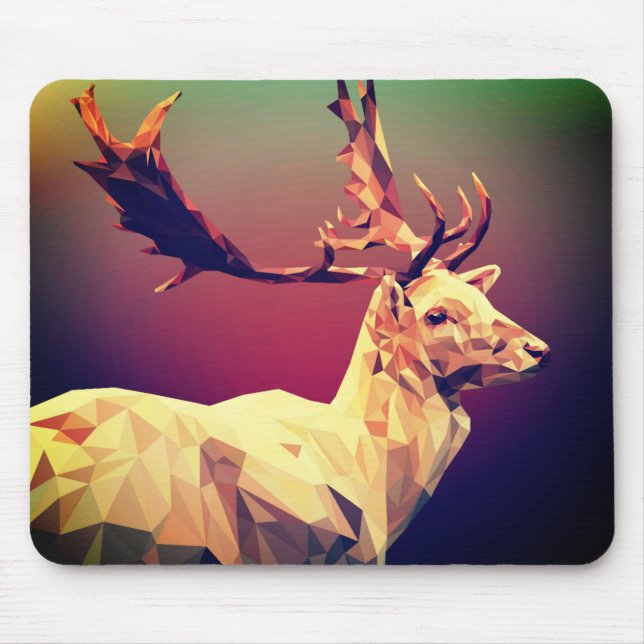 Mousepad Deer Polygon Design (Frente)