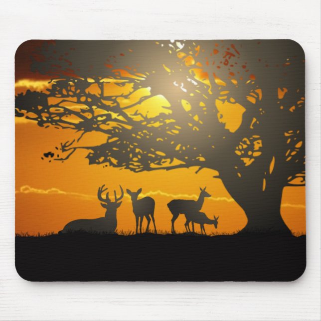 Mousepad Deer Silhouette (Frente)