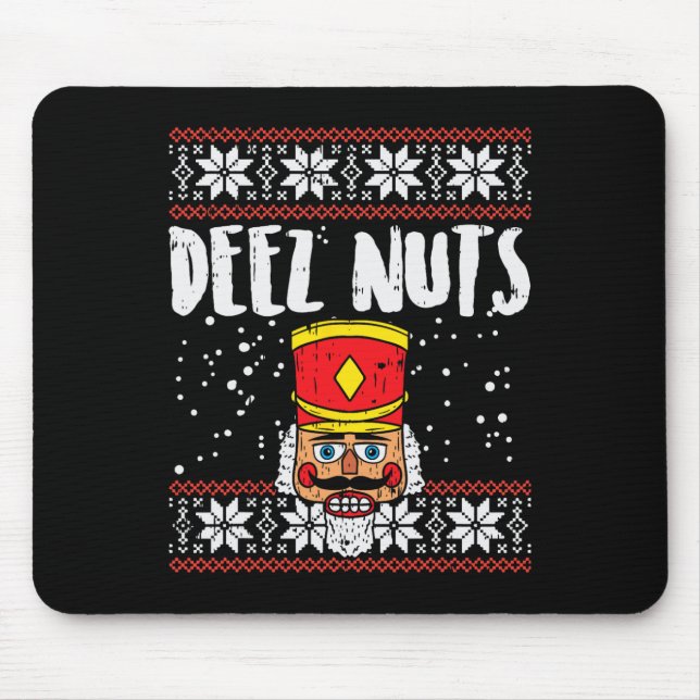 Mousepad Deez Loucos Nutcracker Divertir-se Com Um Presente (Frente)