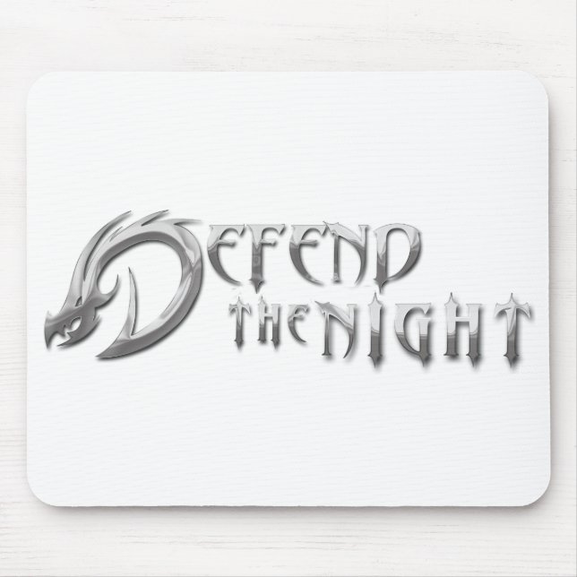 Mousepad Defenda A Noite - Placa Do Mouse De Logotipo Suave (Frente)