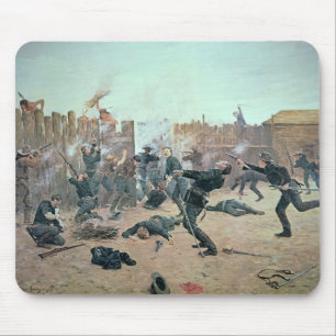 Mousepad Defendendo o forte: Os indianos atacam uma