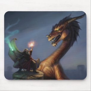 Mousepad Defesa do Assistente - Dragão e assistente