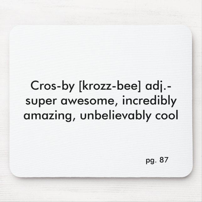 Mousepad definição crosby de Sidney (Frente)