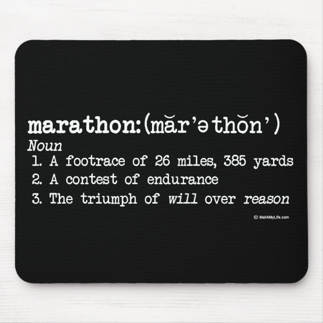 Mousepad Definição da maratona (Frente)