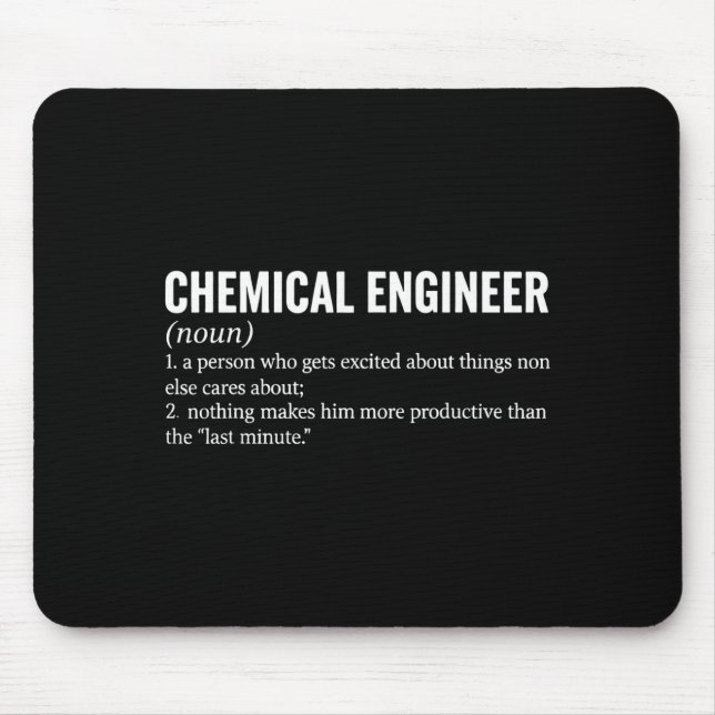 Mousepad Definição da Profissão de Engenheiro Químico Engen (Frente)
