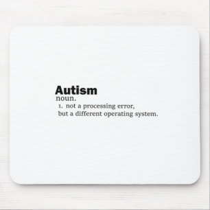 Mousepad Definição de Autismo Não é uma deficiência diferen