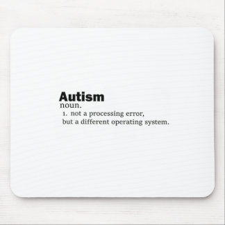 Mousepad Definição de Autismo Não é uma deficiência diferen
