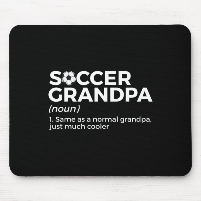 Mousepad Definição de Avô de Futebol Engraçado (Frente)